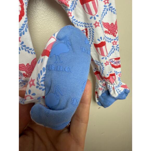 The Beaufort Bonnet Company Knox's Night Night American Swag Pajamas Sz. 18-24mo - Picture 5 of 5